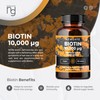 Newgate Labs Biotin 10,000 mcg- 180 High Strength Tablets -