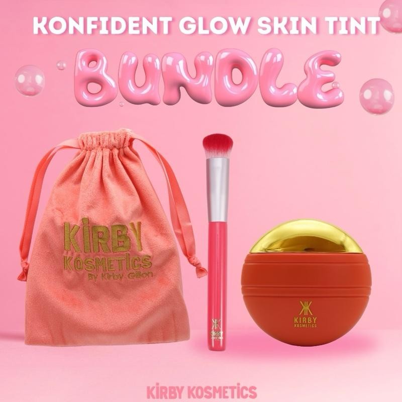 Kirby Kosmetics Konfident Glow Skin Tint Bundle Makeup Set:_Amber Ambition