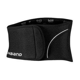 Rehband Back Brace Black, Back Support Belt Made of 5 mm SBR / Neoprene, Stabilisation Belt for Back and Lumbar Spine, Colour: Black, Size: S