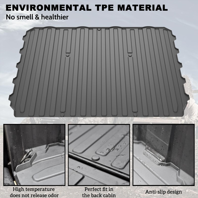 SAUTVS Rubber Bed Mat Liner for Ranger XP 1000/ Ranger