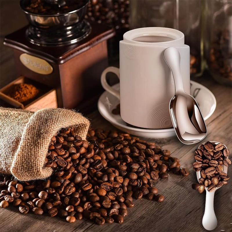 MIUPOO Coffee Dosing Spoon, Coffee Spoon Set, Stainless Steel Coffee