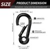 1.57 Inch Spring Snap Hooks 75LBS Capacity, Carabiner Clip, Heavy