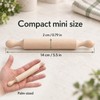 Mini Rolling Pin 4pcs 5.5-inch, Mini Wooden Rolling Pins, Family