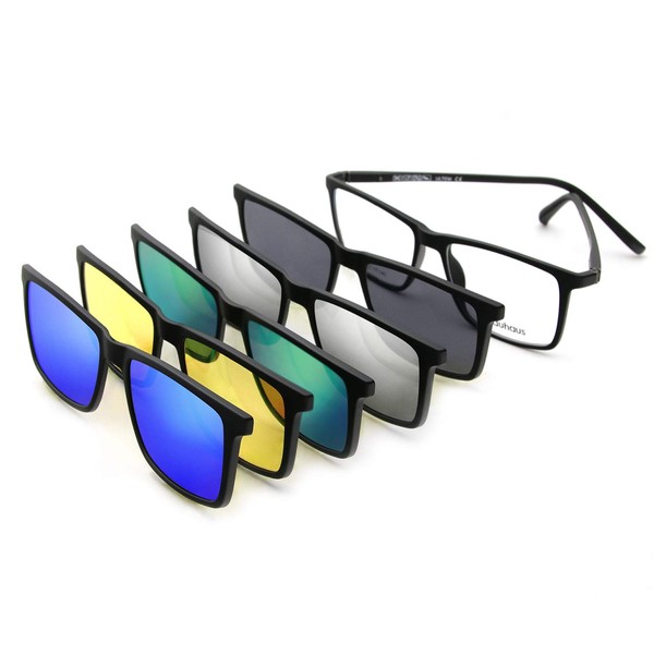 Bauhaus Bauhaus Magnetic Clip on Sunglasses for Men & Women