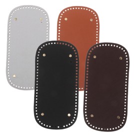 Operitacx 4pcs Handbag Base Shaper Insert Pads Pu Rectangular Tote Bag Bottom Support for DIY Knitting Crochet Projects
