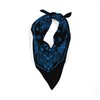 Rothco 22" Trainmen Bandana, Black/Blue