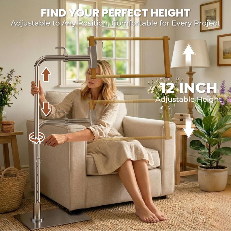 Workstand with Side Clamp for Lowery Stand, 360° Rotating Metal