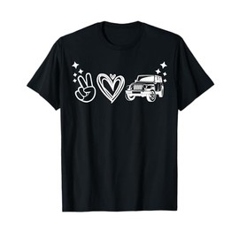 Peace Love Offroad , Nature Lover 4WD Off-Roading T-Shirt
