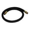 Grip 3' x 1/2" Rubber Air Hose Black 250 PSI