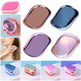 Mini Low-Irritation 4-Color Cloud Portable Hairbrush Set Hair Styling Purple