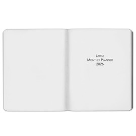 Harbor Large Monthly Planner 2026, Calendar Planner and Notebook, Durable Faux Leather, 14 Months, 96 Pages, Softcover & Lightweight - Cambridge Reef Blue - 9.75 x 7.5 "