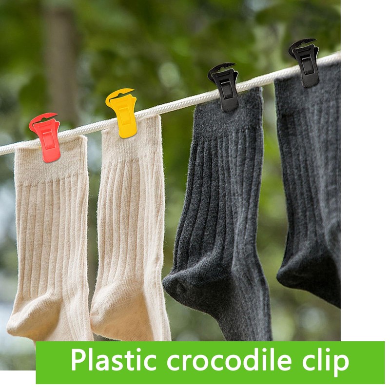 Lithyc Pack of 60 sock clips, sock clips for washing