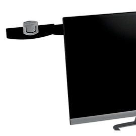 3M Monitor Mount Document Clip Copy Clip, Mounts Right or Left with Command™ Adhesive, Use on Monitors and Laptops for Easy Viewing and Reduced Clutter, Holds up to 30 Sheets, Black (DH240MB)