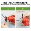 Steel Wire Grass Trimmer Head, Upgrade Bold 2.3 Times Prevent