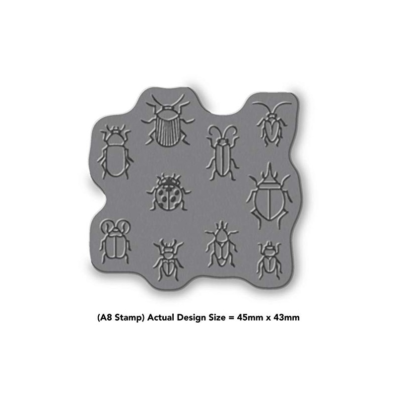 A8 'Bug Pattern' Unmounted Rubber Stamp (RS00021856)