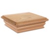 Woodway Pyramid Post Cap, fits 5.25" Post, in Premium Cedar,