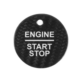 Partuto Engine Start Stop Button Cover, Front Ignition Starter Switch Sticker for Ford F-150 2016-2019 Black, 1 Piece