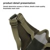 V10 Half Face Steel Mesh Breathable Protective Face Guard Competition