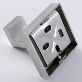 Wall Mount Bathoom Towel Hook, SUS304 Stainless Steel Towel Robe Coat Anti-Rust Clothes Hook Heavy Duty Holder for Bath Kitchen Bedroom Garage Hotel(Square, Brushed Nickel)