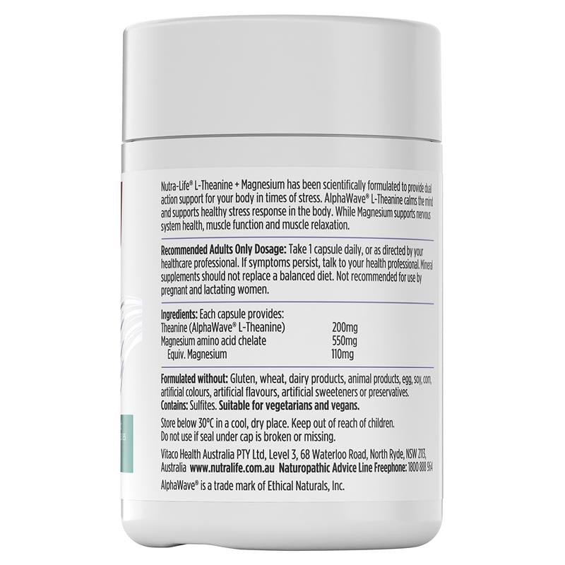 Nutra-Life NutraLife L-Theanine + Magnesium 60 Capsules