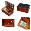 FnLy Antique Engraved Wooden Wind-Up Musical Box,Lilium from Elfen Lied