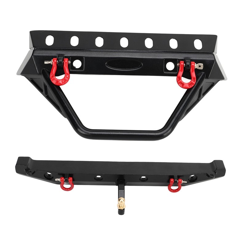 RC Crawler Bumper Black Front and Rear Bumper with Winch