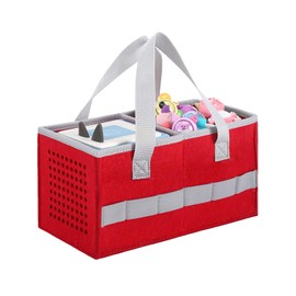TATAVR Bag for Toniebox Starter Set, Storage Bag for Tonie Box Figure, Handbag for Tonies Audio Player and Dolls, Music Toy, Folding Bag for Toniebox Accessories, Tonies Figure, red