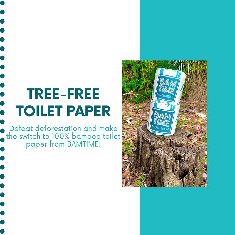 Toilet Paper, 100% 3ply Bamboo Toilet Paper, 24 Rolls, 300