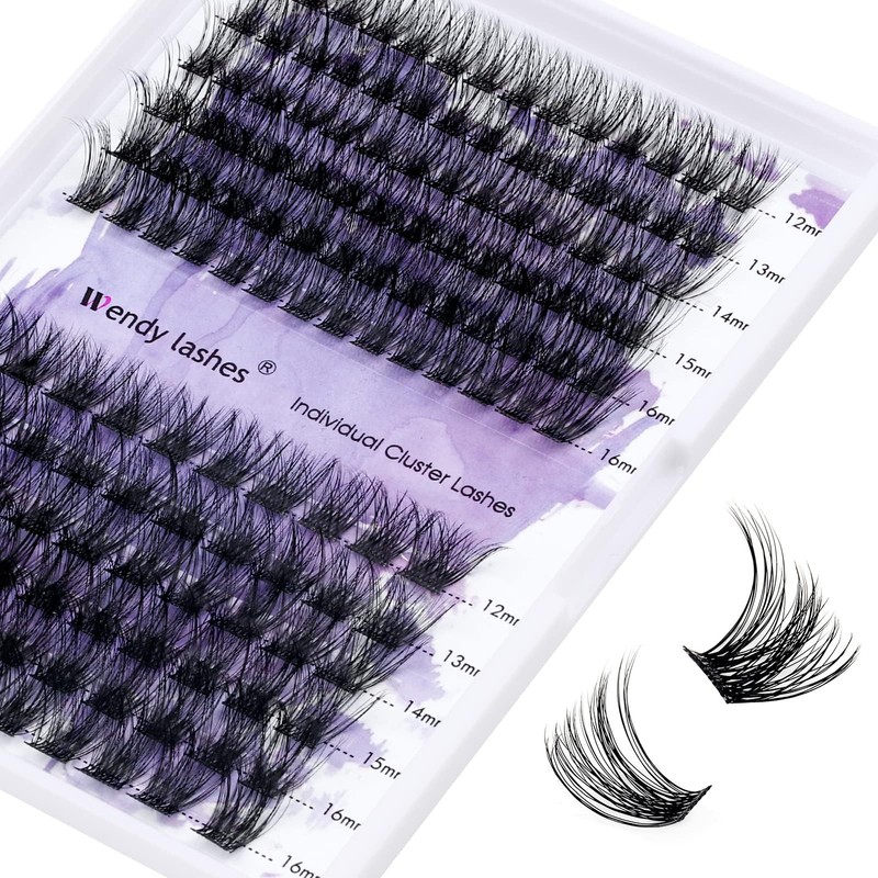 DIY Lash Clusters D Curl Fluffy Wispy Eyelash Extensions