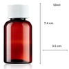 This-Trading 50ml Plastic Medical Pill Pots with Child-Resistant Lids -