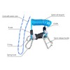 Walfront Diving Strap Anti Lost Spring Coil Strap Safety Emergency