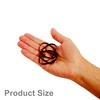 60 Count Giant Rubber Band Ponytail Holders (Black)