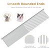 Generic Cat and Dog Grooming Comb, Stainless Steel, Removes Hair