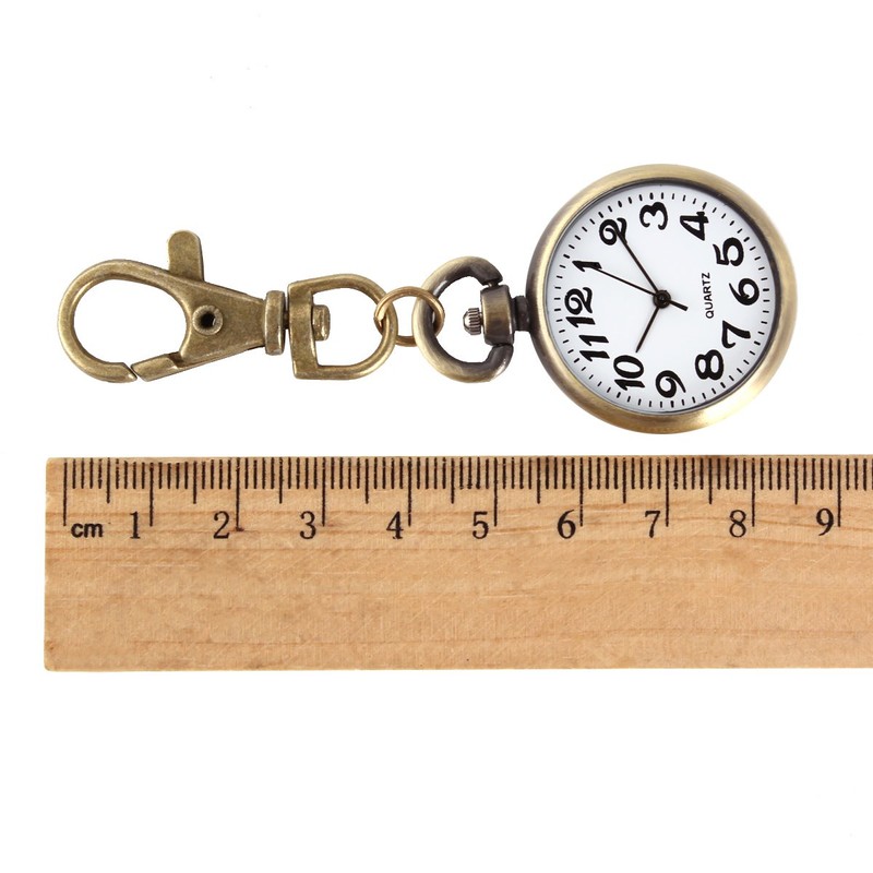 ALIENWOLF Vintage Round Classical Pocket Key Chain Watch Pendant