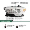 LQI Projector Headlights Assembly Front Headlamp Fit Toyota Tacoma 2016-2022