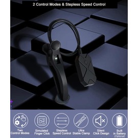 AYSUNY Smart Auto Screen Clicker Device M5, Automatic Phone Screen Tapper, Easy Clip-on Clicker, Stepless Speed Control Simulated Finger Clicking for Gaming, Live Broadcasts etc