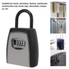 Key Lock Box Hanging Portable Resettable Password 4‑Digit Combination Lockbox