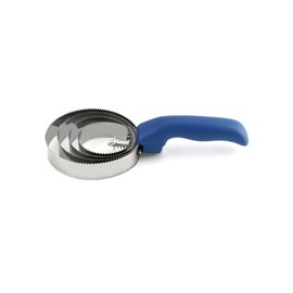 QWORK® Double Sided Horse Brush 4 Rings with Soft Touch Handle