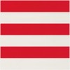 Caspari Awning Stripe Red & White Roll Wrap - includes