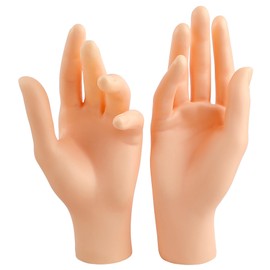 Framendino, 2 Pack Female Hand Mannequin Hand Jewelry Display Organizer Stand Flesh Color