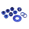 KATSU 10Pcs Aluminum Alloy Router Guide Bush Bushing Set, Metric
