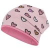 Smarilla Girls' Autumn Beanie Transition Hat Cotton Double Layer, Dusky