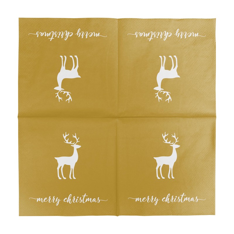 HEKU 100 napkins, 3-ply, 33 x 33 cm, "Merry Christmas"