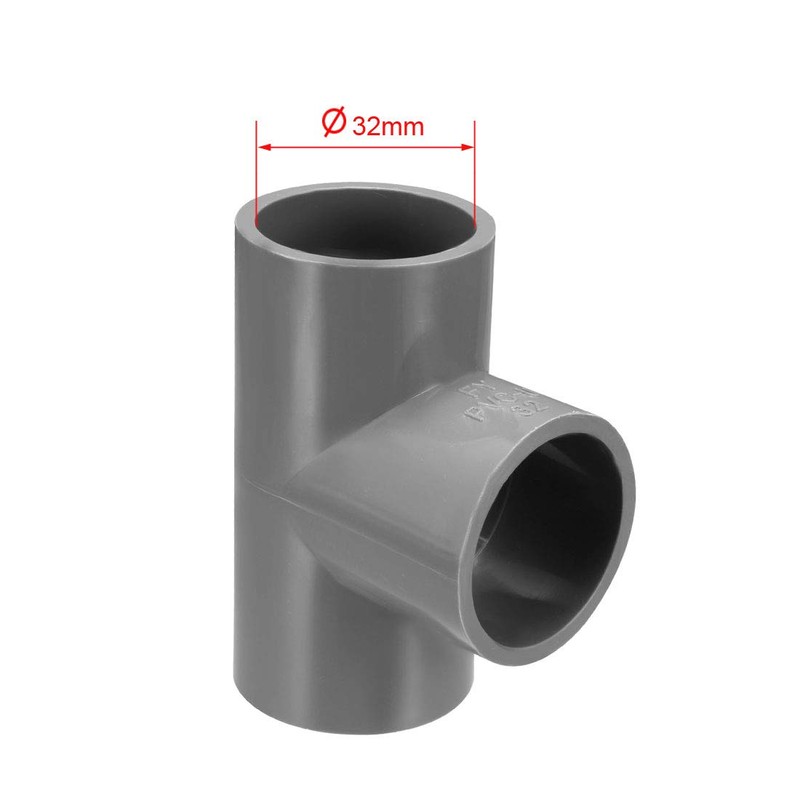 sourcing map 32mm Slip 90 Degree PVC Pipe Fitting Elbow