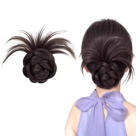 Coollooda Hair Bun Wig, Bun Wig, Hair Extension, Fashionable, Easy, Natural, Easy to Wear, Hair Clip, Popular, Hair Ornament, Graduation Ceremonies, Kimono, Weddings, Everyday Use, Black Brown