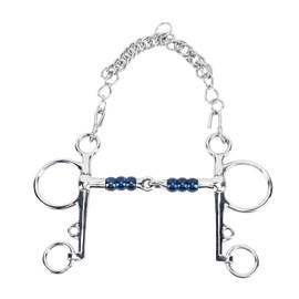 Horse Mouth Bit 125mm Stainless Steel Horse Snaffle Bit for Training Equestrian Equipment Racing Accessory