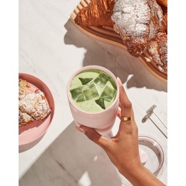 W&P Porter Insulated Tumbler 20 oz | No Metallic Aftertaste Ceramic Coated for Water, Coffee, & Tea | Wide Mouth Vacuum Insulated | Dishwasher Safe, Blush