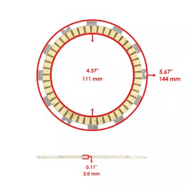 Caltric Clutch Friction Plates Gasket Kit for Kawasaki ZX10R ZX-10R Ninja ZX1000 2006-10