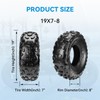 EOPOAYI 19x7-8 Mini Bike Tires Tubeless Replacement for Coleman CT200U