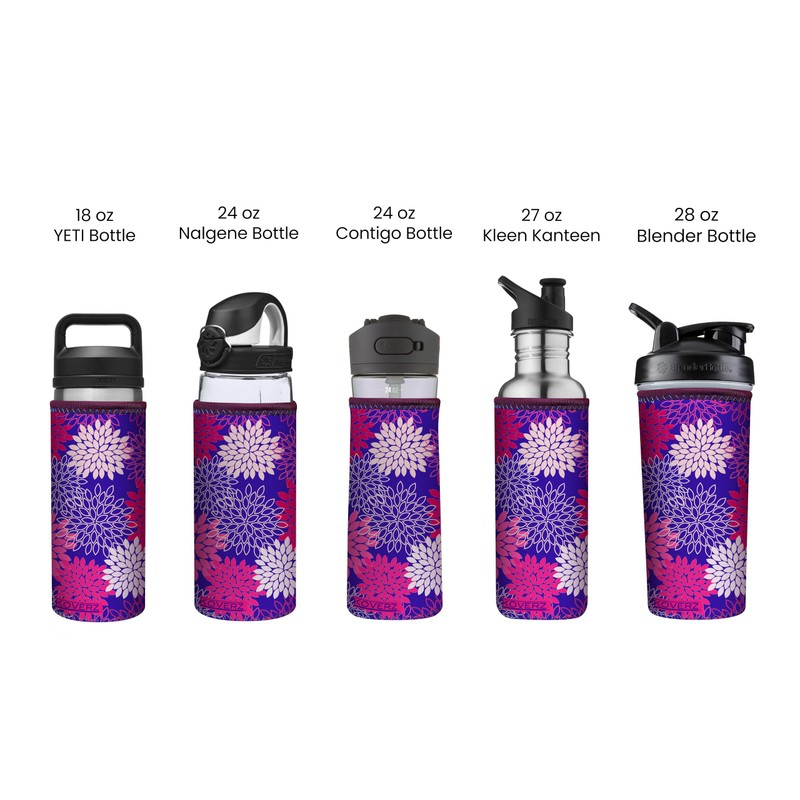 Koverz 24-30oz 750ml Water Bottle Carrier with Shoulder Strap, Water